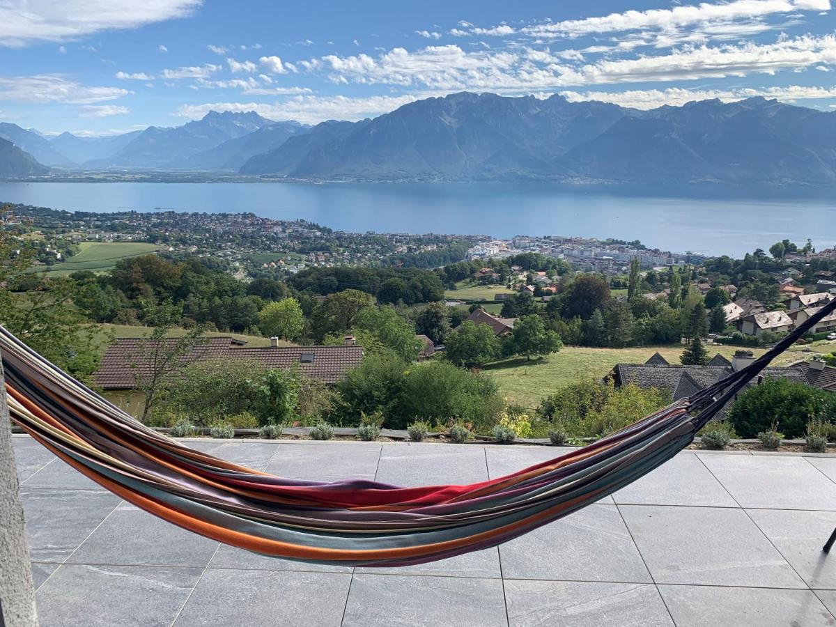 Appartement Moderne Avec Vue Panoramique A Jongny Proche De Montreux Zewnętrze zdjęcie