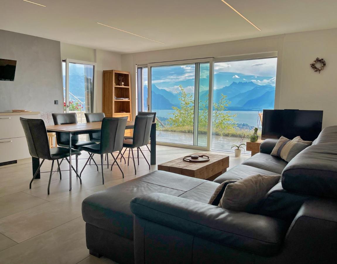 Appartement Moderne Avec Vue Panoramique A Jongny Proche De Montreux Zewnętrze zdjęcie