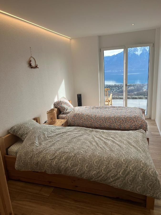 Appartement Moderne Avec Vue Panoramique A Jongny Proche De Montreux Zewnętrze zdjęcie
